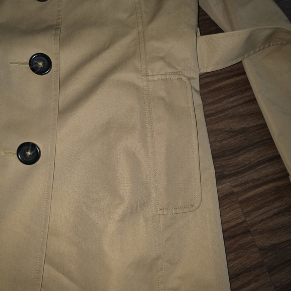 L.L. Bean Canyon Khaki Old Port Trench Coat Size Small Closet Staple Classic - Picture 6 of 11